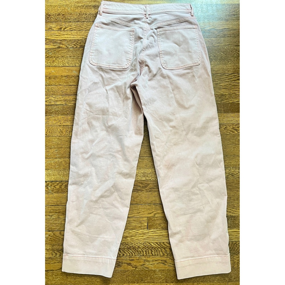 Gap Barrel High Rise Pants Jeans Light Pink Women Size 6 Tapered‎ Leg - Picture 3 of 4
